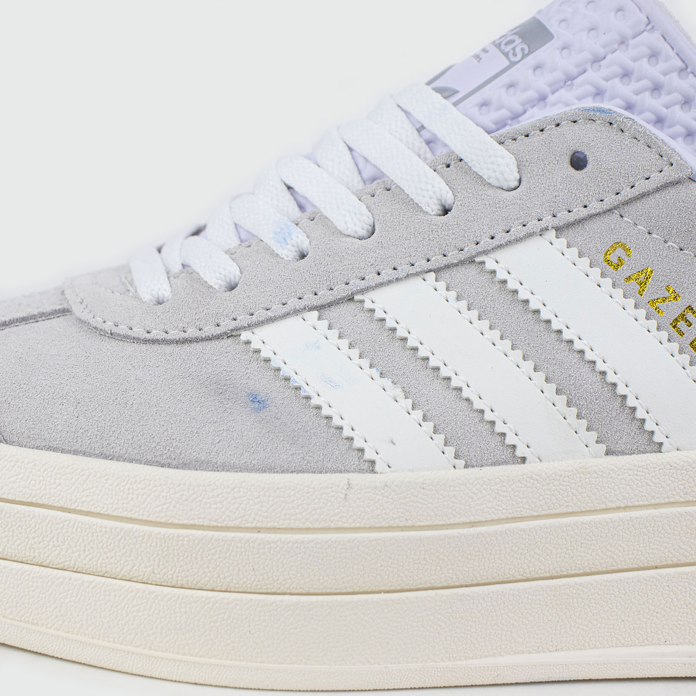 Кроссовки Adidas Gazelle Bold Grey / White Wmns Кроссовки Adidas Gazelle Bold Grey / White Wmns