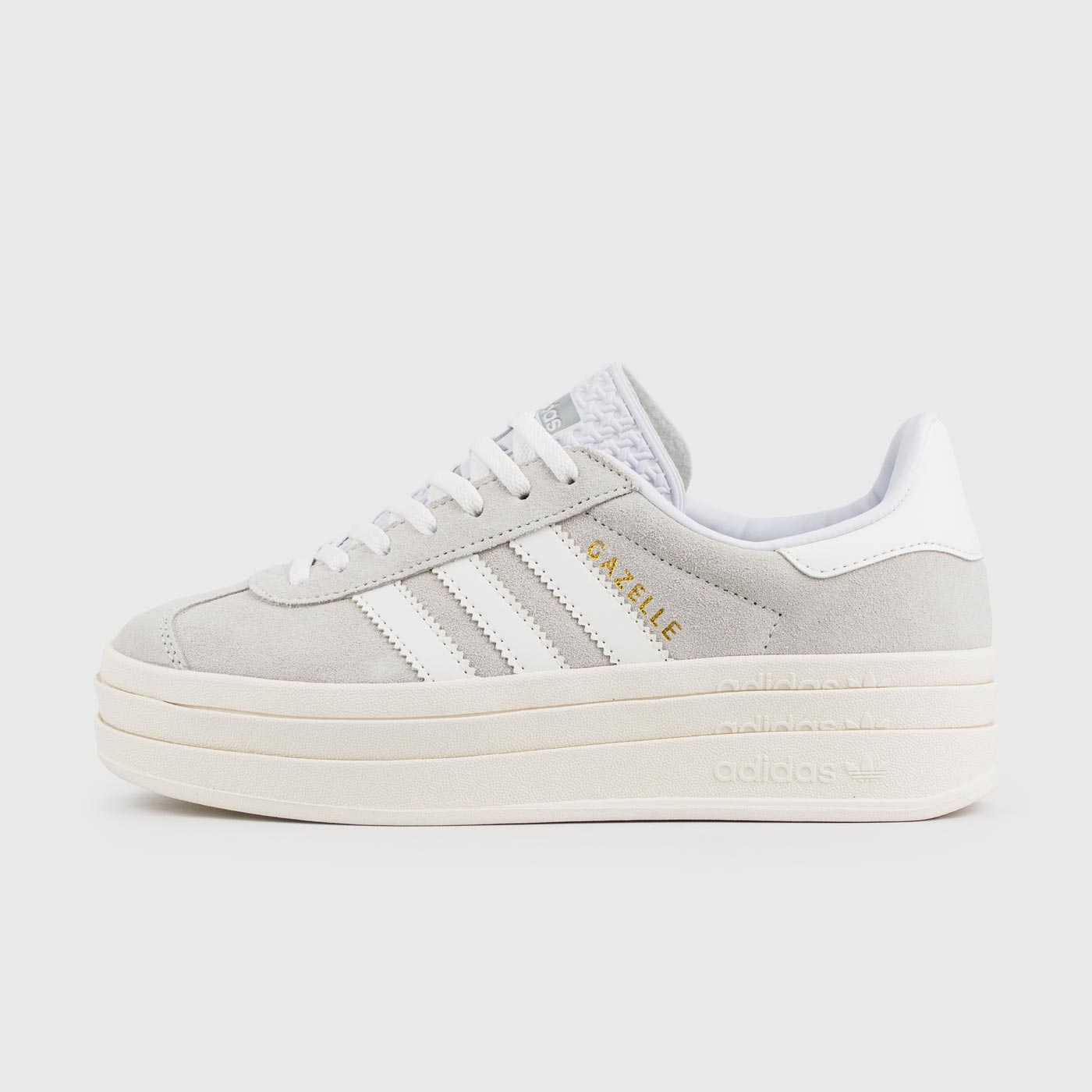 Кроссовки Adidas Gazelle Bold Grey / White Wmns Кроссовки Adidas Gazelle Bold Grey / White Wmns
