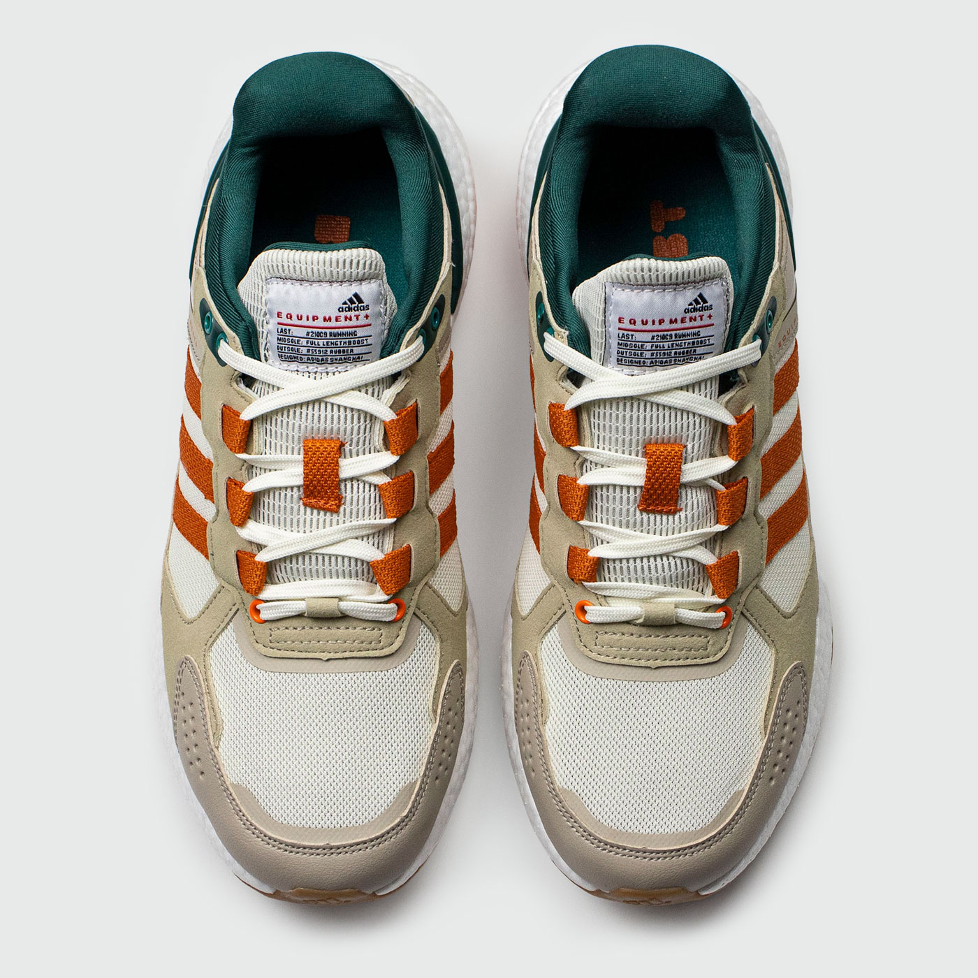 Кроссовки Adidas Equipment+ Gray Orange Green